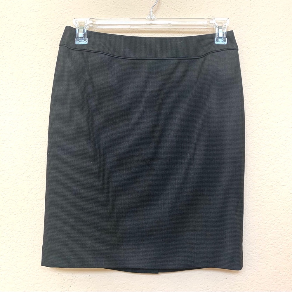 ✅ Halogen Brown Black Houndstooth Pencil Skirt